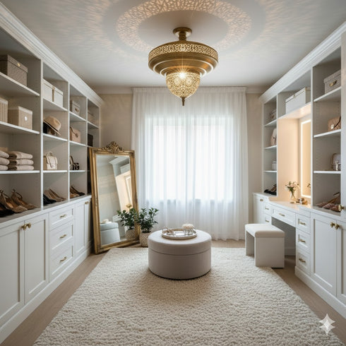 The Grand Chandelier - Large Brass Ceiling Light (pl-1096)