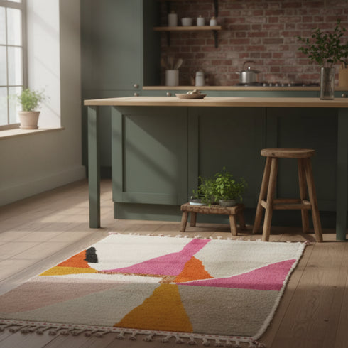 Custom Moroccan Berber Rug – Handmade Beni Ourain Sheep's Wool