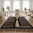 Bold Black Moroccan Rug – Handmade Dark Berber Carpet