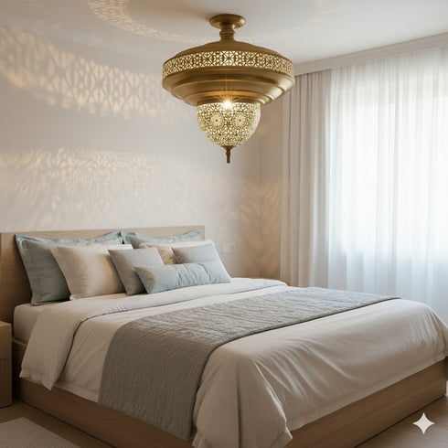 The Grand Chandelier - Large Brass Ceiling Light (pl-1096)