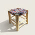 Authentic Moroccan craftsmanship - Moroccan Boucherouite Cord Stool