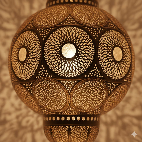 Moroccan Hanging Lamp - Pendant Light Boho Shadow Lamp (pl-2026)
