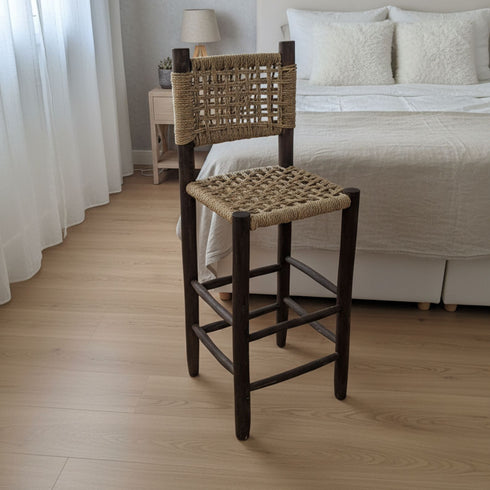 Hand-woven counter stool – Moroccan and authentic style