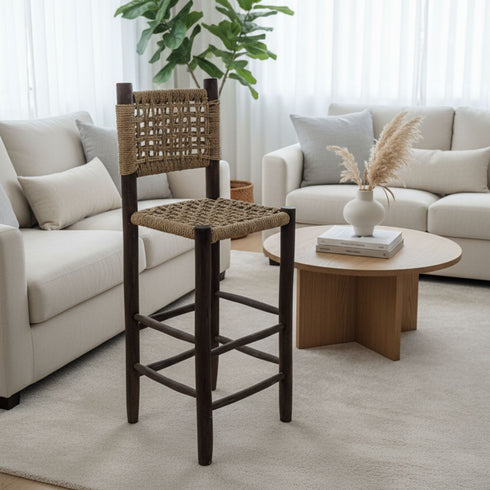 Hand-woven counter stool – Moroccan and authentic style