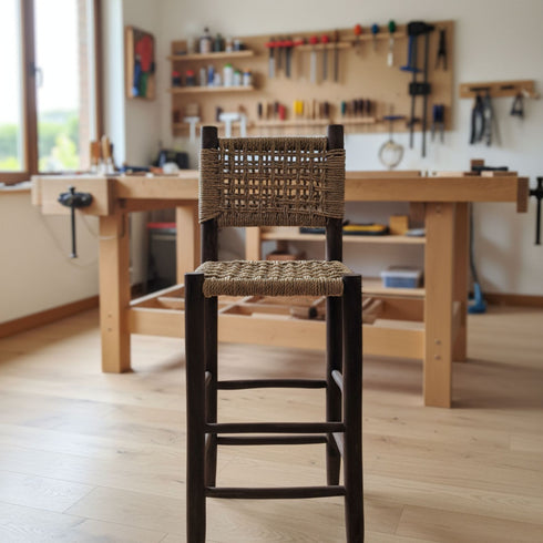 Hand-woven counter stool – Moroccan and authentic style