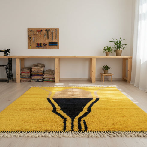 Handmade Berber Wool Rug – Moroccan Tribal Design