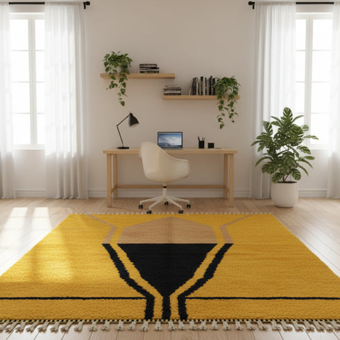 Handmade Berber Wool Rug – Moroccan Tribal Design