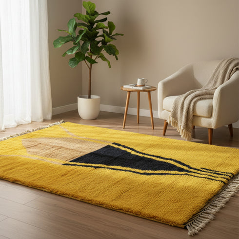 Handmade Berber Wool Rug – Moroccan Tribal Design