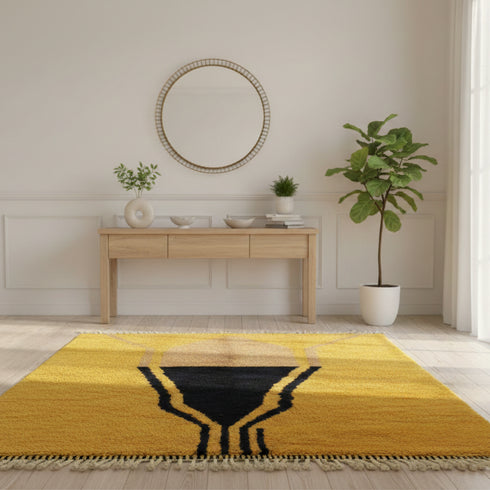 Handmade Berber Wool Rug – Moroccan Tribal Design