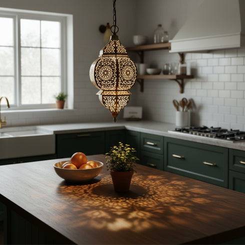 Brass pendant lights - Moroccan handmade design (pl-2012)