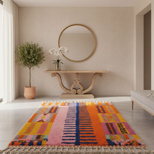 Colorful Moroccan Rug – Custom Fabulous Boujad Rug