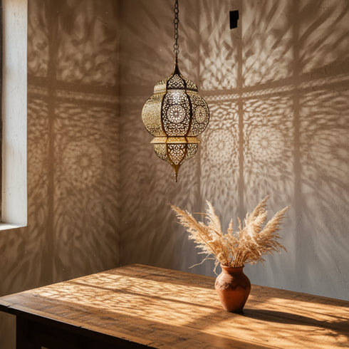 Brass pendant lights - Moroccan handmade design (pl-2012)