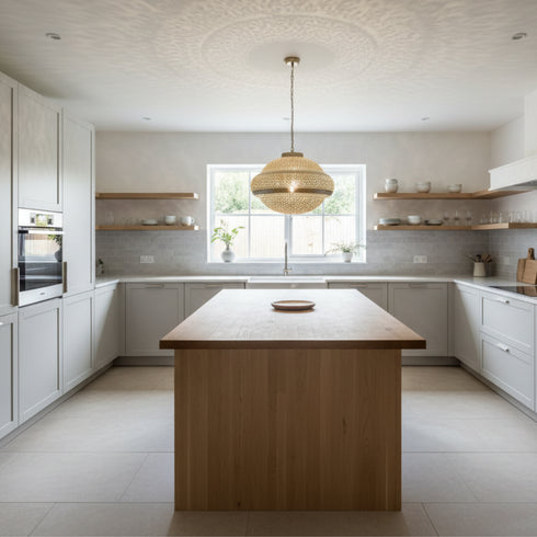 Stunning Moroccan Brass Pendant Light - Handmade Ceiling Fixture (pl-1098)