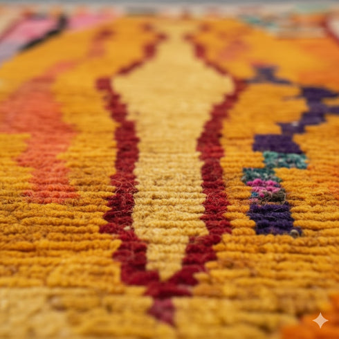 Orange Moroccan Rug – Handmade Custom Moroccan Rug