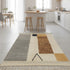 Moroccan Wool Rug – Cream & Brown Modern Boho Carpet