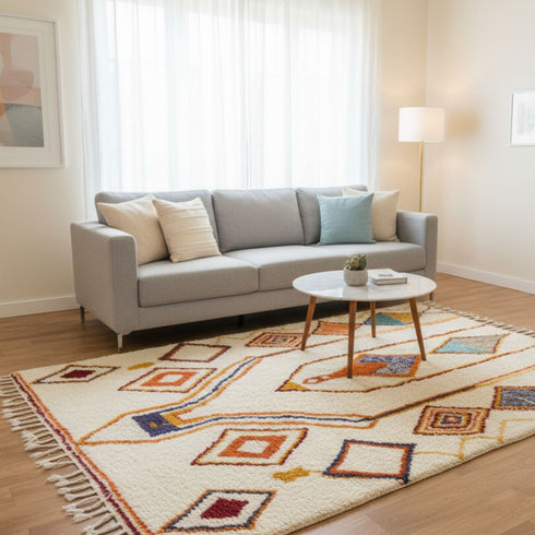 Handmade Boujaad Rug– Custom Moroccan Berber Carpet