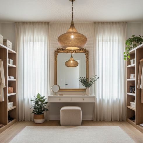 Brass Moroccan Pendant Light - Handmade Ceiling Lamp (pl-1099)