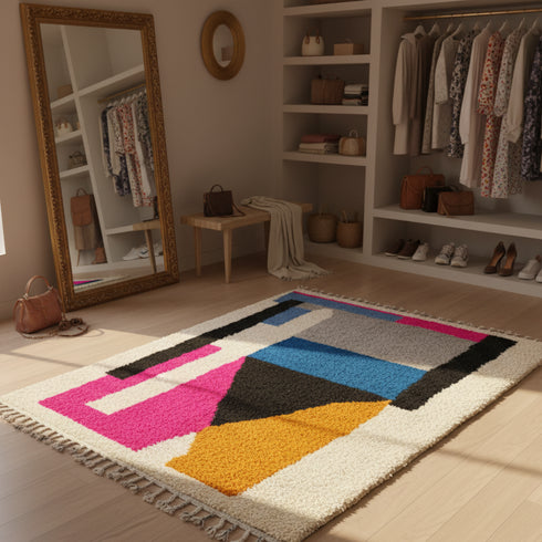 Handmade Moroccan Wool Carpet – Handmade Colorful Rug