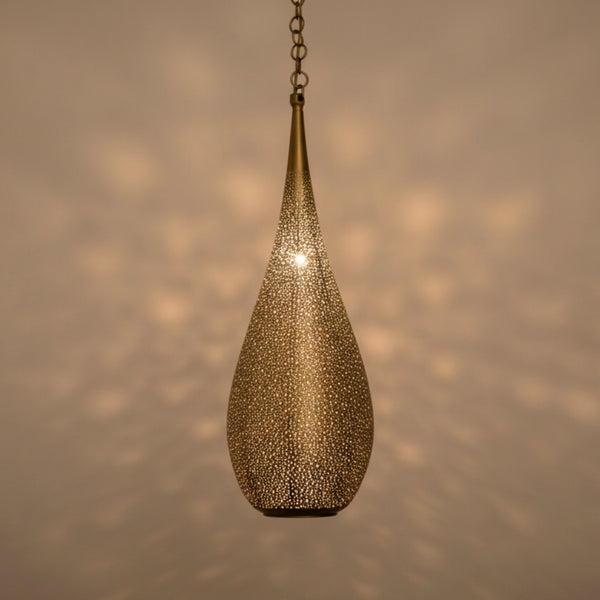 Handcrafted Moroccan Style Brass Pendant Light - Home Decor (pl-2015)