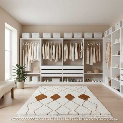 Moroccan Lambs Wool Berber Rug – Hand Knotted Beni Ourain Rug