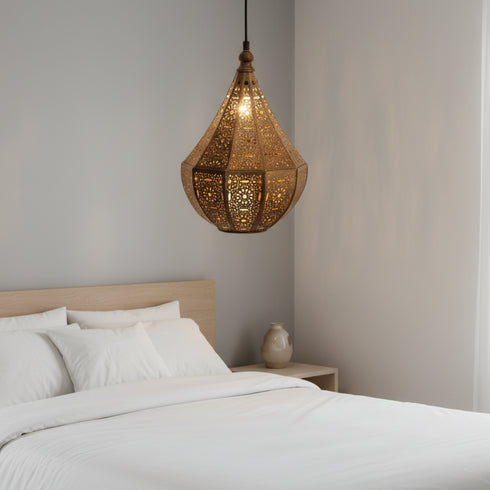 Moroccan Teardrop Pendant Light - Handmade Ceiling Lamp (pl-2000)