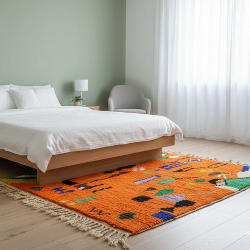 Moroccan Boho Wool Rug – Custom Moroccan Berber Carpet