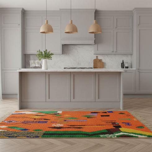 Moroccan Boho Wool Rug – Custom Moroccan Berber Carpet