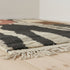 Custom Black Boujaad Rug – Moroccan Soft Shag Wool Rug