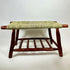 Handwoven Palm Leaf Bench - Moroccan Boho Seating