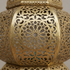 Handmade Moroccan Lamp - Gold Brass Pendant - Bedroom Mood Lighting