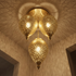 Moroccan Chandelier – Teardrop Jeweled Brass Lamp