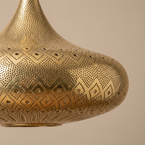 Handmade Moroccan Lamp - Shadow Casting Bedroom Mood Lighting