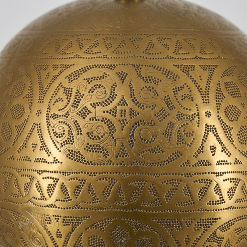 Moroccan Lantern – Brass Filigree
