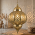 Filigree Brass Moroccan Lantern