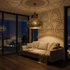 Moroccan Chandelier – Filigree Openwork Brass Lamp Living Room