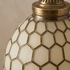 Moroccan Ceiling Light – Geometric Brass Shadow-Casting Lamp