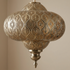 Authentic Handmade Moroccan Lamp – Oxidized Brass Pendant Light with Intricate Filigree Design for Living Room Decor