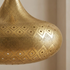Teardrop Moroccan Table Lamp – Brass Star Lamp