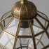 Handmade Glass & Brass Pendant - Geometric Ceiling Light