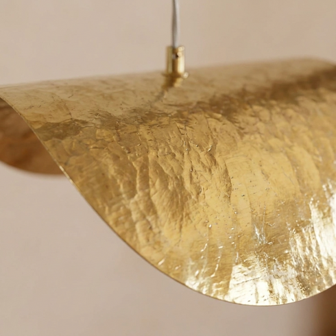Handmade Moroccan Pendant Light – Brass Filigree Openwork Living Room