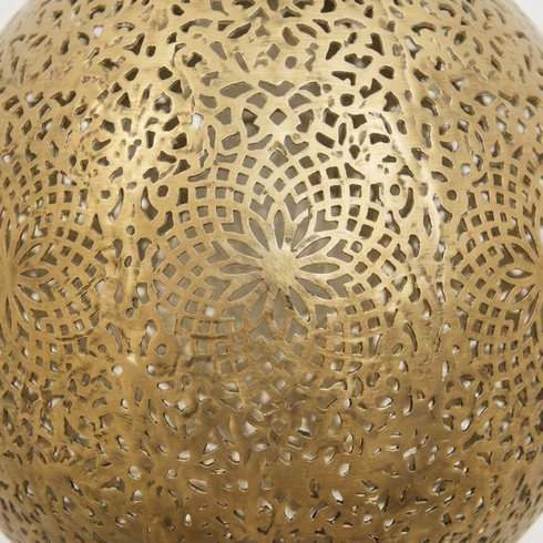 Moroccan Pendant Light – Globe Star Brass Lamp