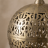 Perforated Brass Moroccan Pendant Light