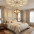 Handmade Moroccan Brass Lamp, Milky Glass Boho Lighting (pl-2021)