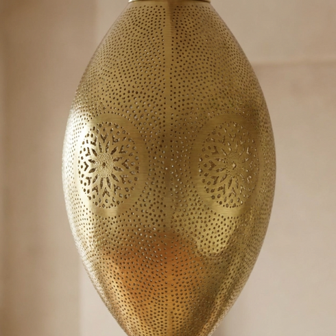 Moroccan Chandelier – Brass Dome Statement Light