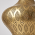 Authentic Handmade Moroccan Lamp – Oxidized Brass Teardrop Pendant Light for Cozy Boho Bedroom Decor