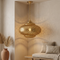 Filigree Brass Moroccan Chandelier Shadow-Casting