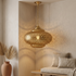 Filigree Brass Moroccan Chandelier Shadow-Casting