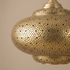 Filigree Brass Moroccan Chandelier Shadow-Casting
