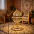 Handmade Moroccan Lamp Gold Brass Living Room Statement
