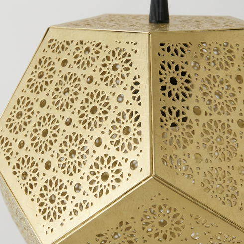 Brass Ceiling Light – Moroccan Filigree Openwork
